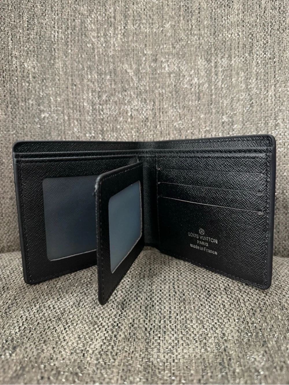 Louis Vuitton Black Monogram Eclipse Canvas Bi-Fold Wallet